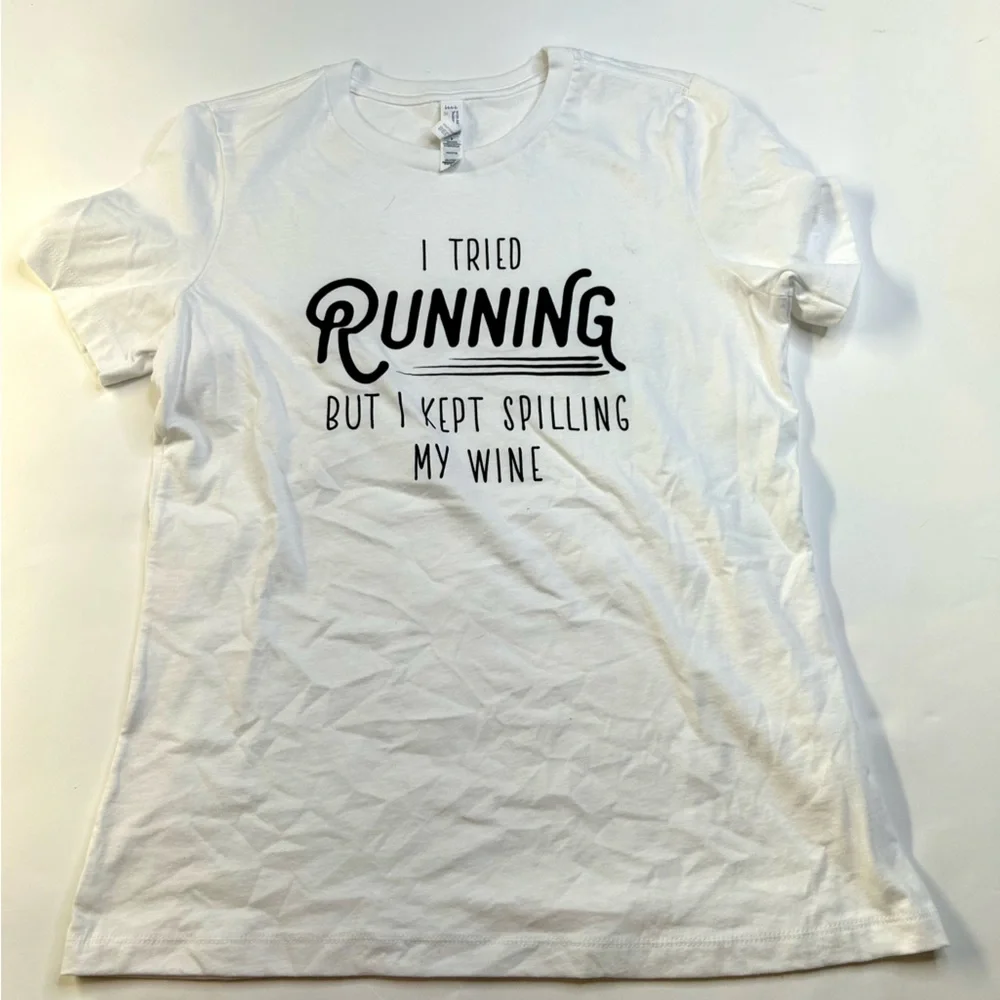 Boutique White Cotton Graphic Tee - Picture 7 of 10